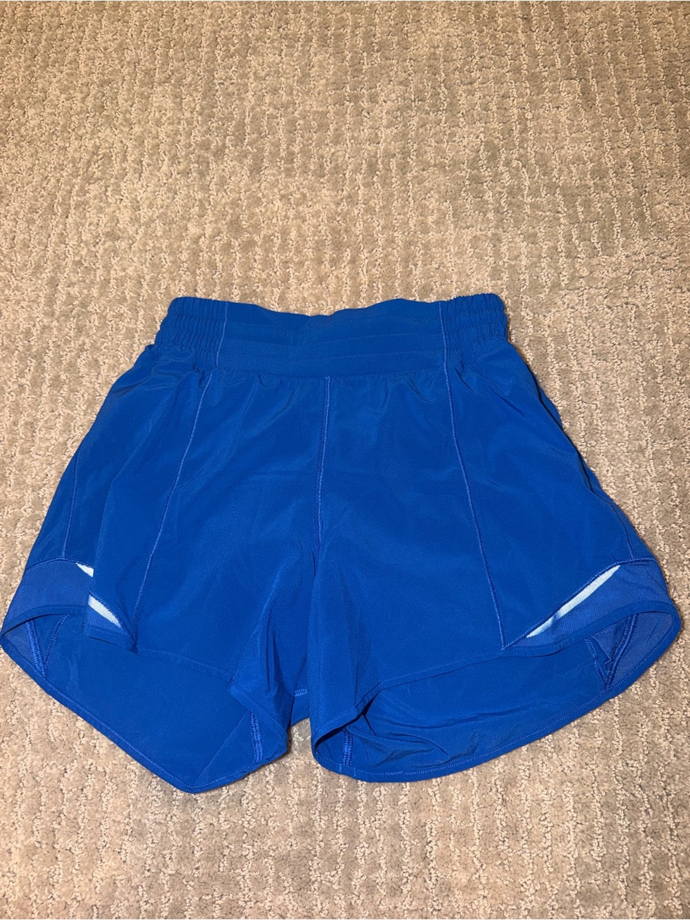 lululemon blue 4” shorts